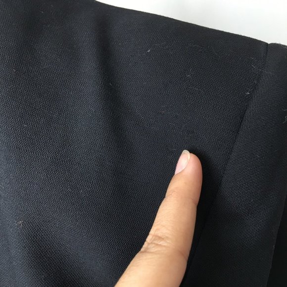 Helmut Lang Womens Black One Button Structured Jacket Blazer Size 8 Cropped - Picture 7 of 13